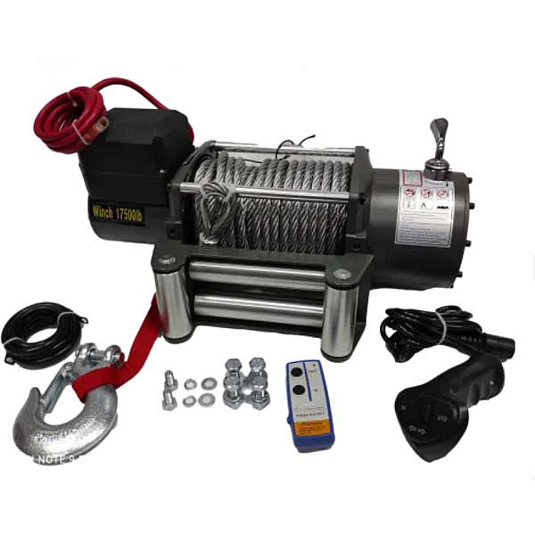 Winde 17500 lbs, 12 V, elektrisch, Titan