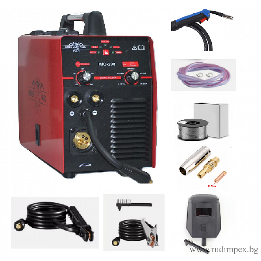 3 en 1, Devanador e inversor eléctrico con función Argón, combinado MIG/MMA/LIFT TIG, Argón, 200A, 7,5 kVA, profesional - 2 años de garantía | Rudimpex.com - GY195 3 en 1, Devanador e inversor eléctrico con función Argón, combinado MIG/MMA/LIFT TIG, Argón, 200A, 7,5 kVA, profesional - 2 años de garantía | Rudimpex.com - GY195
