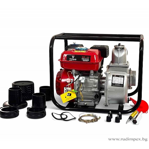 Pompe à eau à essence 3 pouces pour arrosage et drainage de votre jardin | Rudimpex - GYWP30