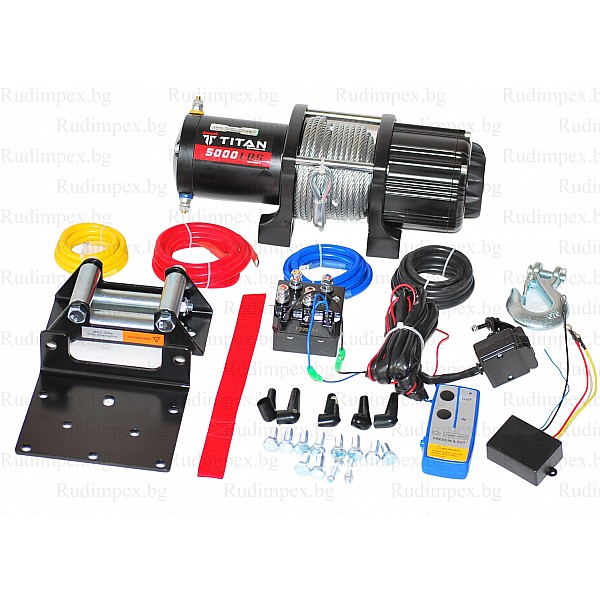 Winde 5000 lbs, 12V, elektrisch, Titan