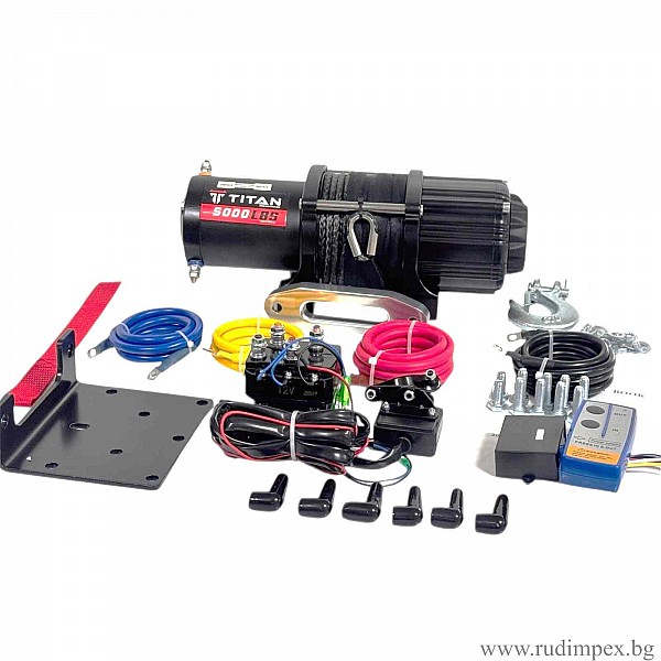 Winde 5000 lbs, 12V, elektrisch, Titan
