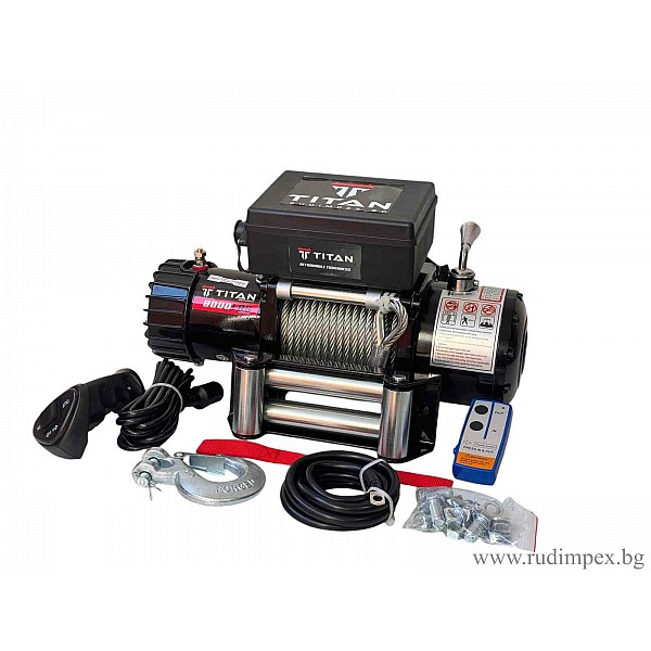 Winde 8000 Pfund, elektrisch, 12 V, Titan
