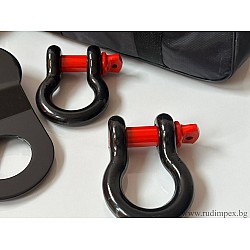 OFFROAD winch kit | Rope, polyspast, irons and gloves - 3455