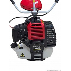 Desbrozadora potente GREENYARD-52 cc -1,64 kW con barra desmontable, hilo, cuchilla de tres dientes, sillín, cuchilla circular, correa y aceite. - GY521652-2