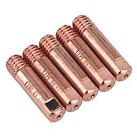 Set di 5 pezzi Ugello di contatto M6x25 Ø 0,9mm
