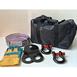 OFFROAD winch kit | Rope, polyspast, irons and gloves - 3455